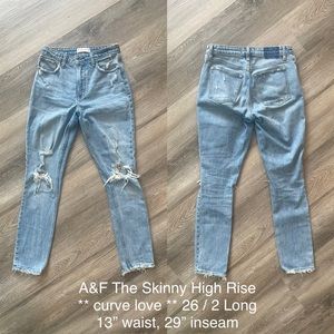 A&F The Skinny High Rise CURVE LOVE